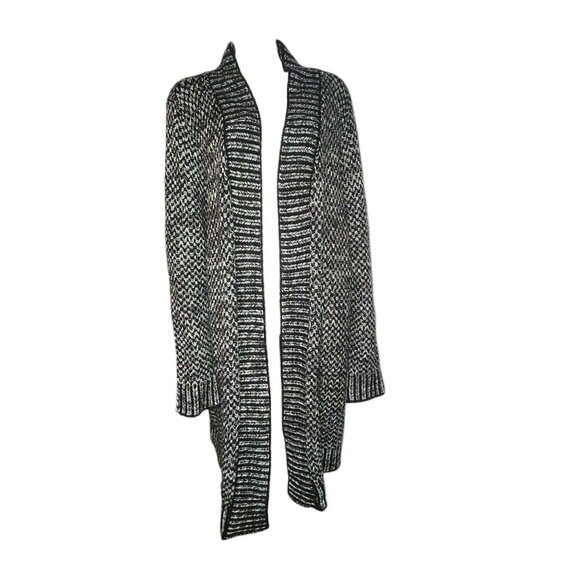 Lane Bryant Cardigan Sweater Womens Plus Size 26/28 Black Open Knit Long Sleeve - Picture 1 of 7